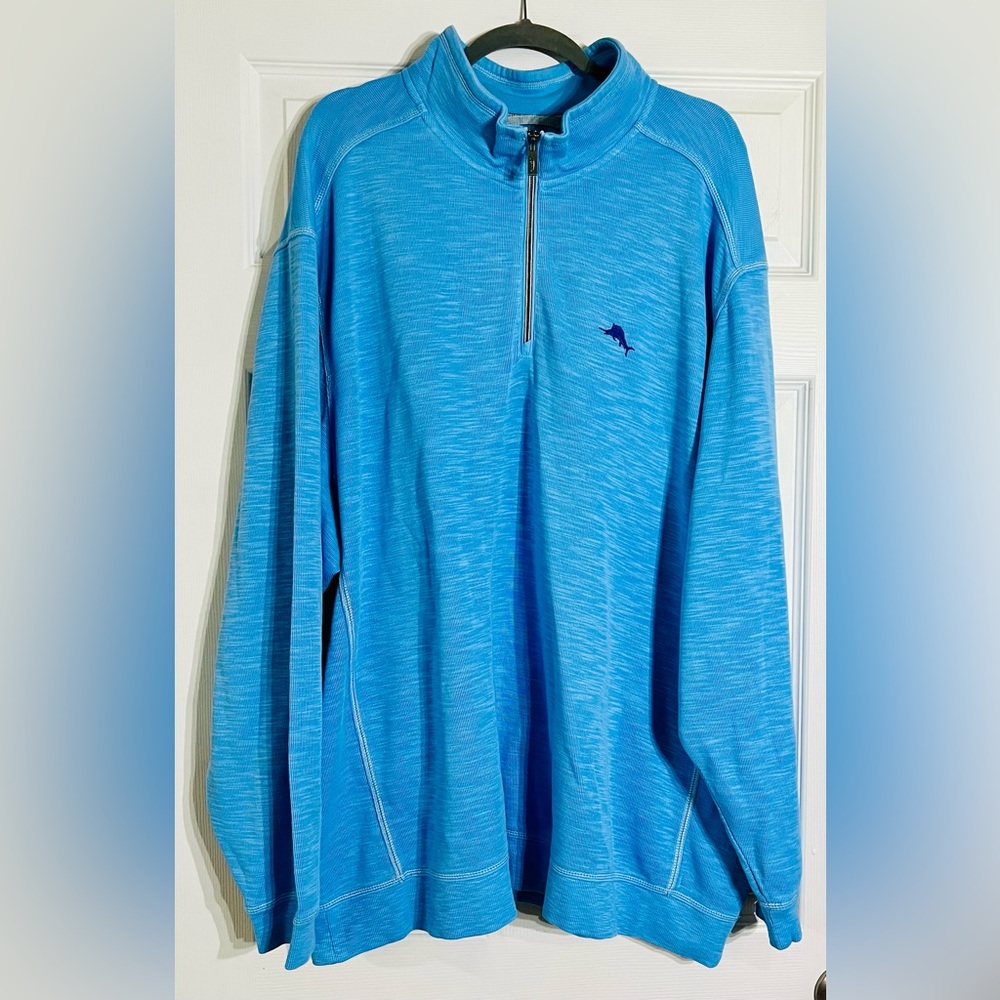 TOMMY BAHAMA BIG & TALL TOBAGO BAY HALF-ZIP SWEATSHIRT